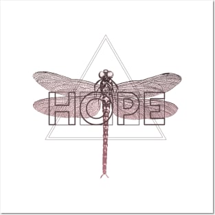 Hope in Nature - Dragonfly Posters and Art